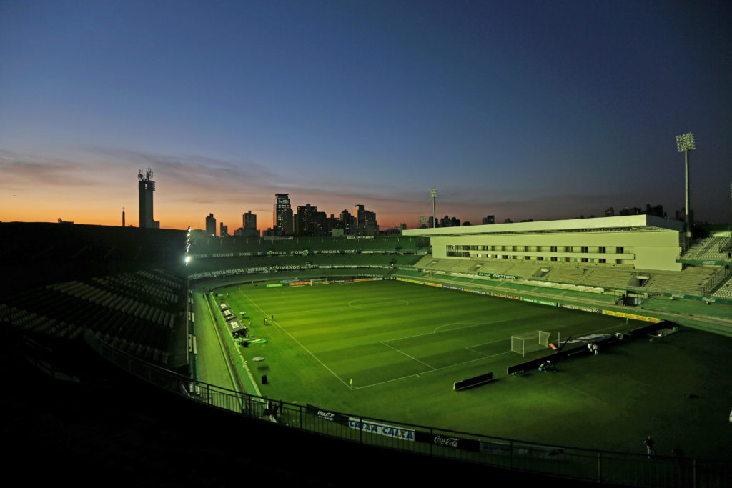 CORITIBA, BRAZIL - JULY 16: General view before the match between Coritiba and Figueirense for the Brazilian Series A 2014 at Couto Pereira stadium on July 16, 2014 in Coritiba, Brazil. (Photo by Heuler Andrey/Getty Images)