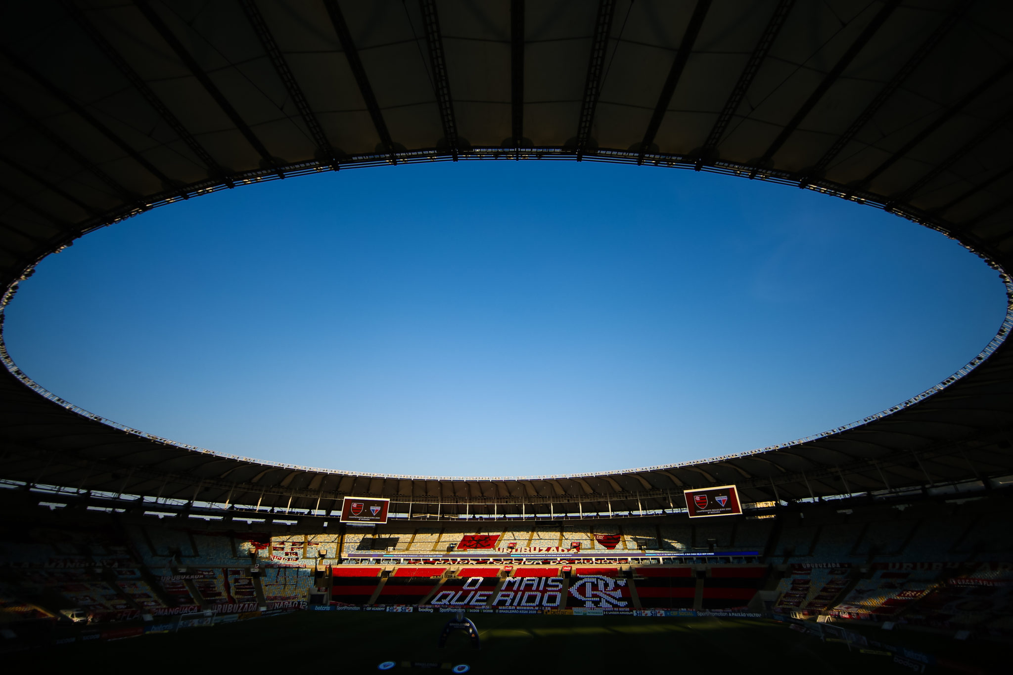RIO DE JANEIRO, BRAZIL - SEPTEMBER 05: General view before a match between Fluminense and  Atletico GO as part of 2020 Brasileirao Series A at Maracana Stadium on September 05, 2020 in Rio de Janeiro, Brazil. (Photo by Buda Mendes/Getty Images)