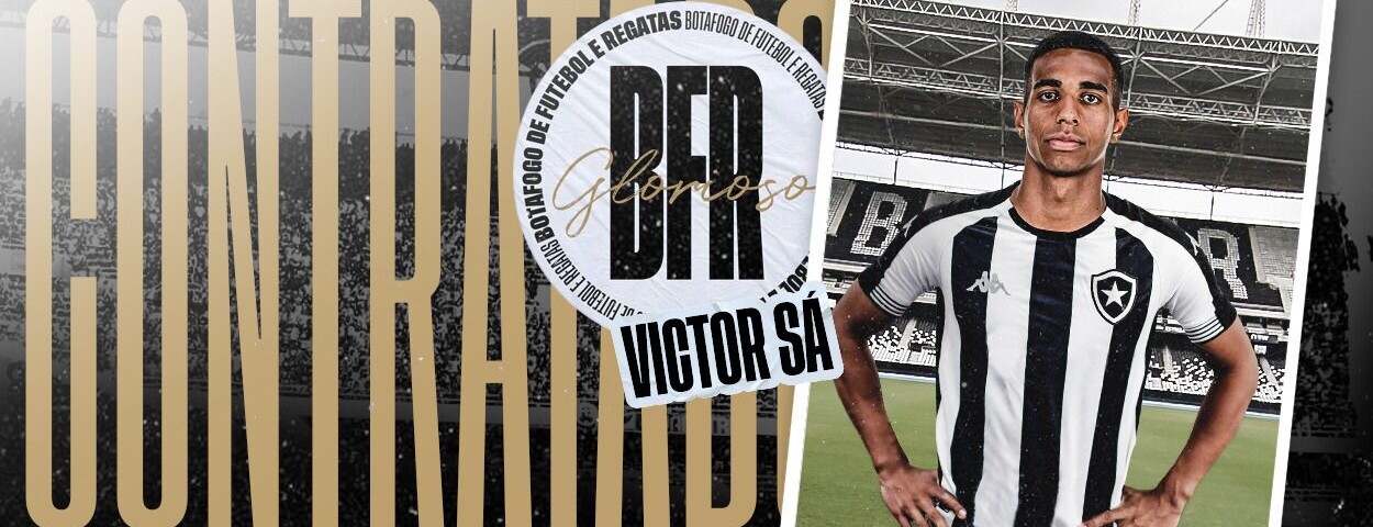 Botafogo anuncia Victor Sá como novo reforço para a temporada 20222. O atacante deixou o Al Jazira por R$ 13 milhões e assinou com o Glorioso até o fim de 2025.