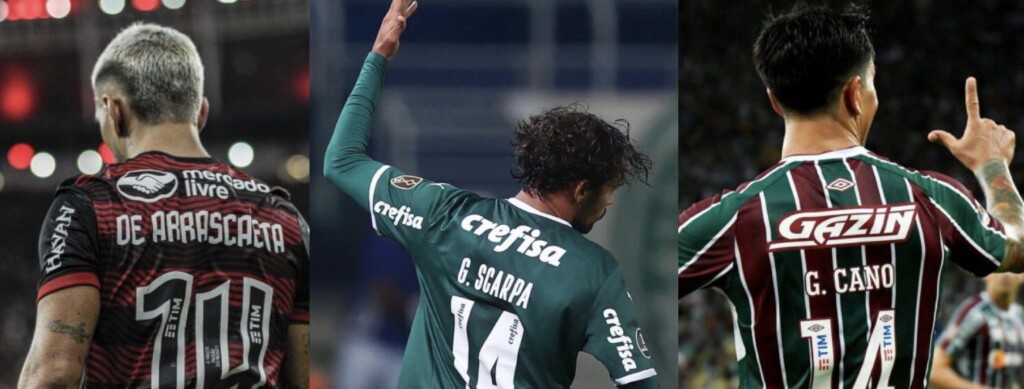 Trio composto por Cano, Arrascaeta e Scarpa detém os melhores números ofensivos do Campeonato Brasileiro. Confira as façanhas individuais de cada atleta
