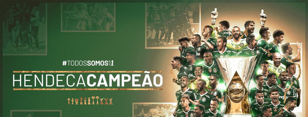 Com quatro rodadas de antecedência, Palmeiras garante seu 11º título do Campeonato Brasileiro. Título foi conquistado após derrota do Internacional