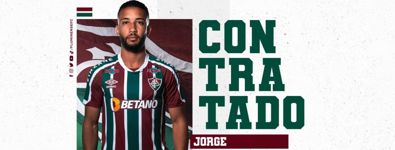 O latereral-esquerdo Jorge, assinou com o Fluminense por meio de empréstimo válido até o final da temporada 2023. O jogador pertence ao Palmeiras